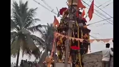 ತಾಳಿಕೋಟಿ: ಕಲಕೇರಿ ಗ್ರಾಮದಲ್ಲಿ ಅದ್ದೂರಿಯಾಗಿ ಜರುಗಿದ ವೀರಘಂಟಿ ಮಡಿವಾಳೇಶ್ವರ ರಥೋತ್ಸವ