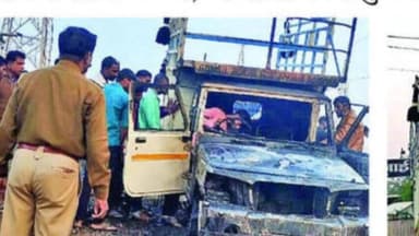 सिल्लोड: वीज तारांचा स्पर्श झाल्याने पिकअप वाहन जळून खाक एक जण गंभीर जखमी