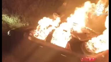 ಅಣ್ಣಿಗೇರಿ: ಭೀಕರ ಅಪಘಾತಕ್ಕೆ ಅಣ್ಣಿಗೇರಿ ಬಳಿ ಹೊತ್ತಿ ಉರಿದ ಕಾರು; ಲೋಕಾಯುಕ್ತ ಇನ್ಸ್ಪೆಕ್ಟರ್ ಸಜೀವ ದಹನ