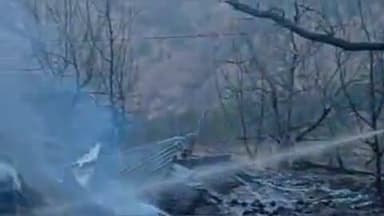 मोरी: मोरी के डामटी थुनारा में एक तीन मंजिला आवासीय भवन पर लगी भीषण आग