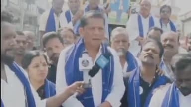 అంబేద్కర్ రాజ్యాంగం పక్కనపెట్టి రెడ్బుక్ రాజ్యాంగం నడిపిస్తున్నారన్న హిందూపురం వైకాపా నాయకుడు