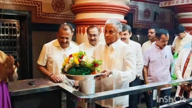 ಶಿರಸಿ: ಶ್ರೀ ಮಾರಿಕಾಂಬೆ ದೇವಸ್ಥಾನಕ್ಕೆ ಸಚಿವ ವಿ ಸೋಮಣ್ಣ ಭೇಟಿ