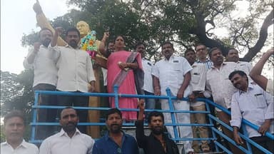గుత్తిలో అంబేద్కర్ కి నివాళులర్పించిన వైసిపి నాయకులు.#ksktv