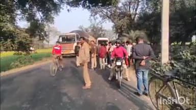 बिजनौर: बिजनौर में झालू मार्ग पर अज्ञात वाहन की टक्कर से बाइक सवार युवक की हुई दर्दनाक मौत