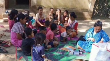 শান্তিরবাজার: জোলাইবাড়ী রামরাই রোয়াজা পাড়া অঙ্গনওয়াড়ী সেন্টারে গ্রামীন স্বাস্থ্য ও পুষ্টি দিবস অনুষ্ঠিত হয়