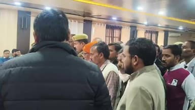 #सीतापुर मिश्रिख मे जब डीएम हुए #नाराज