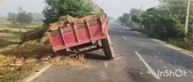 मधवापुर: साहरघाट थाना क्षेत्र में स्टेट हाइवे 75 पर ट्रैक्टर-ट्रॉली से टकराकर बाइक सवार की मौत