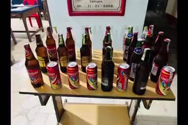 ধর্মনগর: দামছড়া থানার পুলিশের মদ বিরোধী অভিযান বাজার এলাকায় আটক ছাব্বিশ বোতল বিয়ার জাতীয় মদ