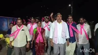 పర్వతగిరి: పర్వతగిరి మండల కేంద్రంలో స్థానిక సంస్థ ఎన్నికల్లో ప్రచార కేంద్రంలో పాల్గొన్న మాజీమంత్రి