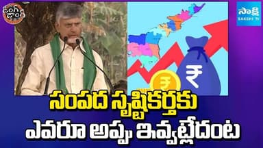 CM Chandrababu Comments on AP's Economy | AP Debts | Ding Dong 2.0 | Sakshi TV