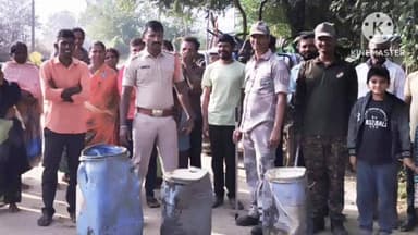 మహబూబాబాద్: కొత్తగూడ మండలంలొ గుడుంబా స్థానాలపై ఎస్ఐ రాజకుమార్ ఆధ్వర్యంలో దాడులు భారీగా గుడుంబా పానకం ద్వంసం