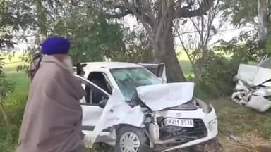 ਗੁਰਦਾਸਪੁਰ: ਪਿੰਡ ਸਠਿਆਲੀ ਕੋਲ 2 ਕਾਰਾਂ ਦੀ ਆਮੋ ਸਾਹਮਣੇ ਹੋਈ ਟੱਕਰ ਚਾਰ ਜਾਣੇ ਹੋਏ ਜ਼ਖਮੀ ਪੁਲਿਸ ਕਰ ਰਹੀ ਜਾਂਚ