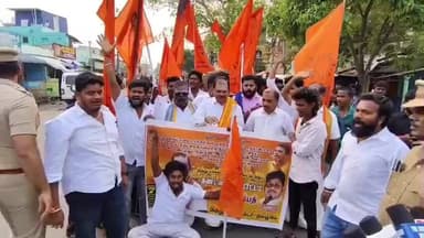 பேரூர்: தமிழக அரசை கண்டித்தும் பேரூர் சாலை செட்டி வீதி பகுதியில் இந்து மக்கள் கட்சி சார்பில் ஆர்ப்பாட்டம் மற்றும் சாலை மறியல்