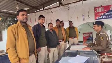 कोटवा: सदर अनुमंडल के सभी थाना परिसर में रविवार को चौकीदार परेड का आयोजन किया गया