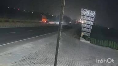 दताना के पास आयशर और स्कार्पियो की टक्कर में दो की मौत, सीसीटीवी फुटेज आया सामने