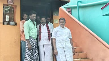 விளாத்திகுளம்: மீனாட்சிபுரத்தில் பிரிட்ஜ் வெடித்த இல்லத்தை நேரில் பார்வையிட்டு ஆறுதல் கூறிய எம்எல்ஏ