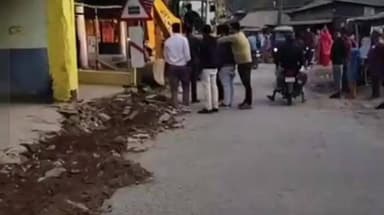 जलालगढ़: जलालगढ़ बाजार से डिमिया जाने वाली रोड नंबर 85 में अतिक्रमण हटाने से लोगों में खुशी