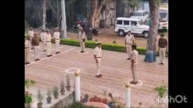 পিংলা: পিংলা থানা পরিদর্শনে জেলার পুলিশ সুপার পলাশচন্দ্র ঢালী