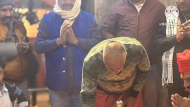 डेहरी: झारखंडी मंदिर में आरती कर आशीर्वाद लेने पहुंचे विधायक सोनू सिंह