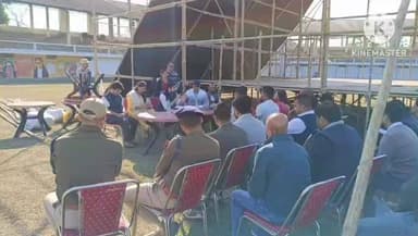 মৰিয়নি: নকছাৰী মিনি ষ্টেডিয়ামত মুখ্যমন্ত্ৰীৰ চাহ জনজাতি আৰু আদিবাসী ফুটবল প্ৰতিযোগিতাৰ উদ্বোধন কৰে বিধায়ক ৰূপজ্যোতি কুৰ্মীয়ে