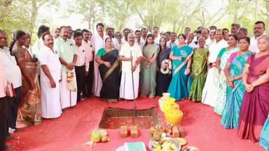 செஞ்சி: அவலூர்பேட்டை ஊராட்சியில் 63 கோடி மதிப்பீட்டில் சிறு விளையாட்டு அரங்கம் மைதானத்தை தமிழ்நாடு முதலமைச்சர் காணொளி காட்சி வாயிலாக அடிக்கல் நாட்டினார்,