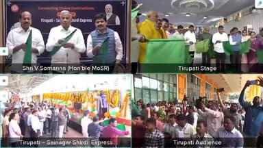 Hon’ble Minister of State for Railways Shri @VSOMANNA_BJP flagged off the new Tirupati–Sainagar Shirdi Express, giving a major boost to religious tourism, enhancing regional connectivity and ease of travel.
#RailInfra4AndhraPradesh