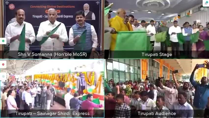 Hon’ble Minister of State for Railways Shri @VSOMANNA_BJP flagged off the new Tirupati–Sainagar Shirdi Express, giving a major boost to religious tourism, enhancing regional connectivity and ease of travel.
#RailInfra4AndhraPradesh