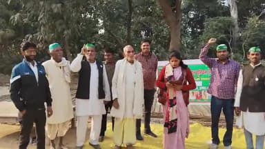 सर्विस रोड के लिए नौगढ़ ग्रामसभा में किसान यूनियन भदोरिया संगठन के साथ ग्रामवासियों का अनिश्चित कालीन धरना आज से शुरू