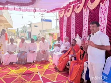 ರಾಣೇಬೆನ್ನೂರು: ಧಾರ್ಮಿಕ ಕಾರ್ಯಕ್ರಮಗಳಿಂದ ಮಾನಸಿಕ ನೆಮ್ಮದಿ ಬೇಲೂರ ಗ್ರಾಮದಲ್ಲಿ ಮಾಜಿ ಶಾಸಕ ಪೂಜಾರ