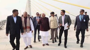 राघोपुर: सीएम ने कच्ची दरगाह-बिदुपुर सिक्स लेन पुल का किया निरीक्षण, निर्माण कार्य में तेज़ी लाने का निर्देश