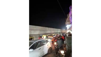 માંડવી: કીમ ગામે ભારે ટ્રાફિક જામ થયો