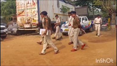 ডেবরা: ডেবরা থানা পরিদর্শনে উপস্থিত হলেন জেলার পুলিশ সুপার পলাশচন্দ্র ঢালী