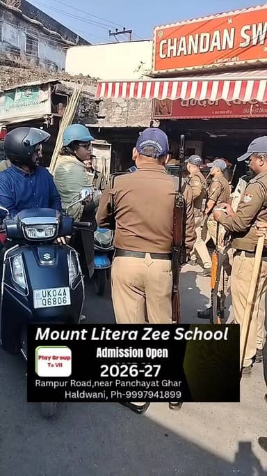 सुनवाई से पहले बनभूलपुरा में चाक चौबंद। परिंदा भी नहीं मार सकता पर