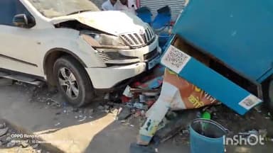 फुलंब्री: कृषी उत्पन्न बाजार समिती सिल्लोड रस्त्यावरील टपरीला कारची धडक, एक जण जखमी