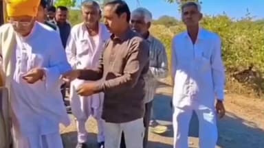 જામજોધપુર: જામજોધપુરના ઘેરડા અને સણોસરામાં થનારા માર્ગ નું ખાતમુહૂર્ત કરવામાં આવ્યું