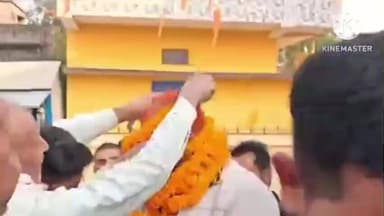 हसनपुरा: लहेजी गांव में सम्मान समारोह में ग्रामीणों ने विधायक का फूलमाला पहनाकर किया स्वागत