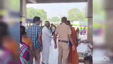 மதுரை தெற்கு: மதுரை பெரியார் பஸ் ஸ்டாண்டில் ரகளை செய்த போதை ஆசாமி - பளார் என கன்னத்தில் அறைந்து எச்சரித்து அனுப்பிய போலீஸ்