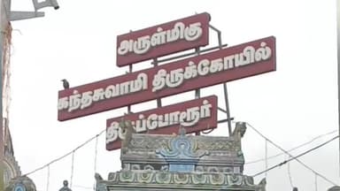 திருப்போரூர்: திருப்போரூர் கந்தசாமி திருக்கோவிலில் தேய்பிறை சஷ்டியை முன்னிட்டு சிறப்பு வழிபாடு நடைபெற்றது