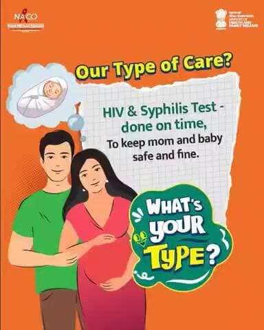 Timely HIV and Syphilis testing keeps both mother and baby safe. Ensure early screening for a healthy start.
#ThisIsMyType
#HIVAwareness
