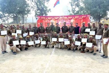 बदायूं: बदायूं के स्पोर्टस स्टेडियम बहेड़ी में पीआरडी विभाग का 77वां स्थापना दिवस समारोह आयोजित हुआ