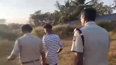 ಹಾಸನ: ಗಾಂಜಾ ಮತ್ತಿನಲ್ಲಿ ಯುವಕನ ಕೊಲೆ ಮಾಡಿದ ಆರೋಪಿಯ ಸ್ಥಳ ಮಹಜರು ಮಾಡಿದ ಪೊಲೀಸರು