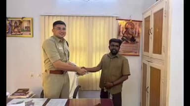 காரைக்குடி: டாட்டா ஏஸ் வாகனத்தில் கன்று குட்டியை திருடியவர்களைப் பற்றிய தகவலை உடனடியாக தெரிவித்த ஆட்டோ ஓட்டுனருக்கு வெகுமதி வழங்கி பாராட்டு