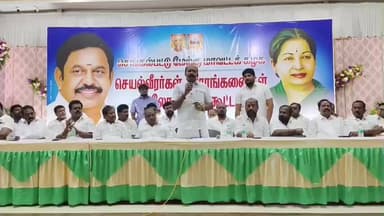 தாம்பரம்: ராஜாகீழ்ப்பாக்கம் பகுதியில் அதிமுக சார்பில் செயல் வீரர்கள் வீராங்கனைகள் ஆலோசனைக் கூட்டம் நடைபெற்றது