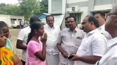 ஸ்ரீவைகுண்டம்: ஆழ்வார்தோப்பு கிராமத்தில் குடிநீர் பிரச்சினைகளை தீர்க்க கோரி ஸ்ரீவைகுண்டம் தாலுகா அலுவலகம் பாஜக முற்றுகை