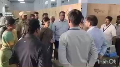 ஆற்காடு: ஆற்காடு வேளாண் ஒழுங்குமுறை விற்பனை கூட கிடங்கில் வாக்குப்பதிவு இயந்திரங்கள் முதல் நிலை சரிபார்க்கும் பணிகள் மாவட்ட ஆட்சியர் தலைமையில் நடைபெற்றது