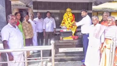 கிள்ளியூர்: அதங்கோடு பகுதியில் தமிழ் பெரும் புலவர் அதங்கோட்டு ஆசான் சிலைக்கு உதவி ஆட்சியர் மாலை அணிவித்து மரியாதை