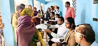 सिकटी: सिकटी प्रखंड को टीवी रोग मुक्त बनाने के उद्देश्य से आयोजित किया गया निशुल्क जांच शिविर