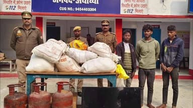 मिल्कीपुर: घोड़वाल प्राथमिक विद्यालय व आंगनवाड़ी में हुई चोरी का पुलिस ने किया खुलासा, चोरी के सामान समेत 3 चोरों को किया गिरफ्तार