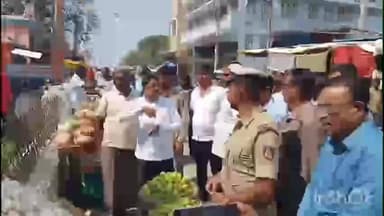 ಬಂಗಾರಪೇಟೆ: ರಸ್ತೆ ಒತ್ತುವರಿದಾರರು ಎರಡು ದಿನಗಳದೊಳಗೆ ತೆರವುಗೊಳಿಸಬೇಕು : ಪಟ್ಟಣದಲ್ಲಿ ಶಾಸಕ ಎಸ್.ಎನ್.ನಾರಾಯಣಸ್ವಾಮಿ