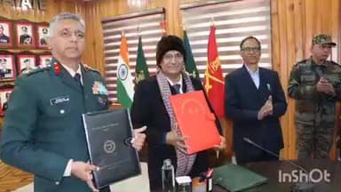 भिकियासैन: UOU और KRC के बीच MOU पर हुए हस्ताक्षर, अग्निवीरों के लिए उन्नत शैक्षणिक एवं कौशल विकास के अवसर उपलब्ध होंगे